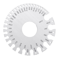 Machifit 0-36 0.007-0.3125 Jauge de fil dacier inoxydable Jauge de fil de mesure dépaisseur AWG SWG