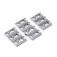 Machifit 10pcs 20M5 Écrou à ressort pour profilé en aluminium 2020 Écrou élastique à fente en rouleau rond