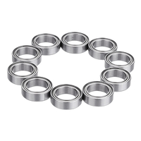 Machifit 10pcs MR128ZZ MR148ZZ Roulement à billes ID 8mm Acier Double Roulement Profond Rainuré