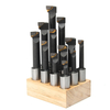 Machifit 12pcs 18mm Shank F1 Jeu de barres de perçage pour outil de fraisage de 3 pouces de tête de carbure