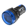 Machifit 22mm AC 20-500V Numérique AC Voltmètre Tension Mètre Jauge Affichage Numérique Indicateur Bleu