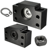 Machifit 2pcs BK10 BF10 Embout à vis à billes Supporte les blocs de roulement pour la vis à billes SFU1204 Machine CNC