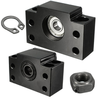 Machifit 2pcs BK10 BF10 Embout à vis à billes Supporte les blocs de roulement pour la vis à billes SFU1204 Machine CNC