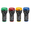Machifit 4 pcs AD16-22SM AC 220 V 22mm Témoin lumineux Signal Lampe Flash Buzzer Pièces de Machines