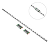 Machifit 550mm MGN9 Guide linéaire avec 2pcs MGN9H Rail linéaire bloc CNC outil