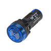 Machifit AC 220V 22mm Signal Lampe Flash Buzzer Indicateur Bleu Clair