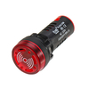 Machifit AD16-22SM AC 220V 22mm Voyant Témoin Lampe Flash Buzzer Rouge