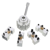 Machifit Upgraded argent Quick Change Post Holder Set Set Boring Bar Turning Holder Tool For CNC Mini Lathe