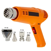 Machine à air chaud électrique industrielle en continu 2000W 220V réglable 60-600 ℃ avec 4 buses