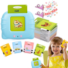 Machine à lettres audible avec 112 pièces Word Flash Cartes Machine éducative précoce Voir et épeler le jouet pour les e