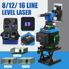 Machine de mesure rotative à 360 ° à nivellement automatique numérique de niveau laser de ligne 8/12/16