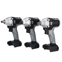 Machine dentraînement de perceuse de clé à chocs sans fil sans fil grise pour Makita 18V Batterie
