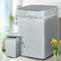 Machine à laver anti-poussière fermeture éclair couverture Turbine rouleau rondelle protection solaire étanche protecteu