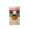 Macramé tenture murale tapisserie coton lin gland tapisserie imprimé géométrique tenture murale décor à la maison tapiss