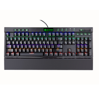 Magic Refiner MK12 RGB Mécanique Gaming Clavier USB Filaire Rétroéclairage Mécanique Optique Commutateur 104 Touches Pou
