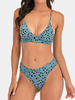 Maillot de bain attrayant mini bikini dos nu avec cordon de serrage croisé