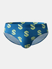 Maillot de bain imprimé à motif dollar pour homme