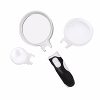 Main LED loupe grossissement loupe haute puissance pour la lecture de bijoux couture Voyage