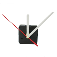 Mains blanches et rouges DIY Quartz Black Wall Clock Movement Repair Parts