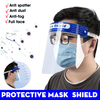 Masque de protection 10 pièces Nouveau ajustement Masque de protection extensible HD Masque de protection anti-buée PET