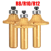 Mèche de routeur de bord de meulage de marbre de pierre de diamant 1/2 pouce tige R8 / R10 / R12 outil de coupe de trava