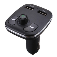 Émetteur FM bluetooth voiture lecteur MP3 allume-cigare voiture bluetooth mains libres téléphone double USB voiture