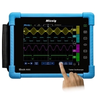 Micsig TO1104 Oscilloscope de tablette numérique 100 MHz 8 pouces TFT LCD écran tactile 4CH Oscilloscope 28Mpts 1GSa / s