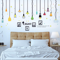 Miico SK9344 Colorful Autocollant Mural Décoratif Pour La Maison De Lustre Autocollant DIY Autocollant Amovible