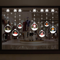 Miico XH7244 Sticker Décoration de Noël Décoration de la maison et de la fenêtre Sticker décoratif