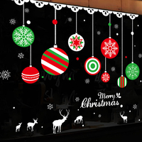 Miico XH7248 Sticker Décoration de Noël Décoration de la maison Sticker fenêtre et sticker mural Stickers décoratifs