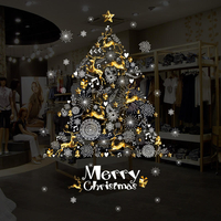 Miico XH9293 Autocollant de Noël Décoration de la maison Autocollant Fenêtre et Sticker Mural Shop Autocollant Décoratif