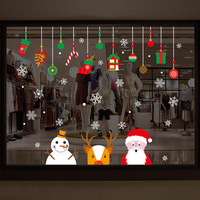 Miico XH9294 Sticker Décoration de Noël Décoration de la maison et de la fenêtre