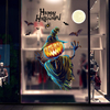 Miico XL626 Autocollant de Bande Dessinée Autocollant dHalloween Décoration Citrouille Autocollante Murale