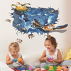 Miico 3D Creative PVC Stickers Muraux Home Decor Mural Art Amovible Mer Monde Décor Autocollant