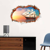 Miico 3D Creative PVC Stickers Muraux Home Decor Mural Art Amovible Navigation Décor Autocollant