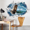 Miico3DCreativePVCStickersMuraux Home Decor Mural Art Amovible Navigation Stickers Muraux