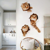 Miico3DCreativePVCStickersmuraux Home Decor murale Art amovible chat Stickers muraux