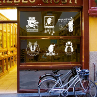 Miico6Pcs/ensembleCreative Design Verre Plâtre Stickers Muraux Décor À La Maison Art Mural