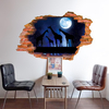 MiicoCréatif3DLuneNuitGirafe Cassé Mur Amovible Home Room Décoratif Mur Décor Décor Autoco