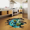 MiicoCreative3DDreamFloatMer Île Cassé Mur Maison Amovible Décoratif Mur Décor Décor Autoc