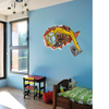 Miico Creative 3D Pelle Brisée Mur PVC Amovible Home Room Décoratif Porte Mur Décor Autocollant