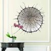 Miico Creative 3D Ronde Mur Cassé PVC Amovible Home Room Décoratif Mur Porte Décor Autocollant