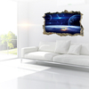 MIICO Creative 3D Univers Planète Cassé Mur Maison Amovible Décoratif Mur Décor Autocollant