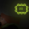 Miico Creative Dentelle Fleurs Motif Lumineux PVC Amovible Home Room Décoratif Commutateur Décor Autocollant