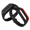 Mijobs Bi-Couleur Bande Bracelet de Rechange en Silicone pour XIAOMI Miband 2
