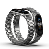 MIJOBS Plus Bracelet en acier inoxydable en métal Bracelet de montre de remplacement pour Xiaomi Mi Bande 6/5/4/3
