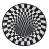 Mingjia HT tapis circulaire 3D 60/80/100 / 120CM tapis antidérapant salon paillasson Table basse canapé tapis
