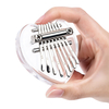 Mini 8 touches en forme de coeur Kalimbas Transparent Piano Cristal Acrylique Pouce Piano pour Enfants Adultes Débutants