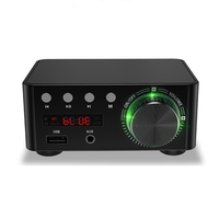 Mini amplificateur numérique HiFi amplificateur bluetooth 5.0 RCA son stéréo carte TF U disque AUX son sans perte amplif
