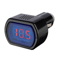 Mini Car LCD Batterie Moniteur Voltmètre 12V Noir
